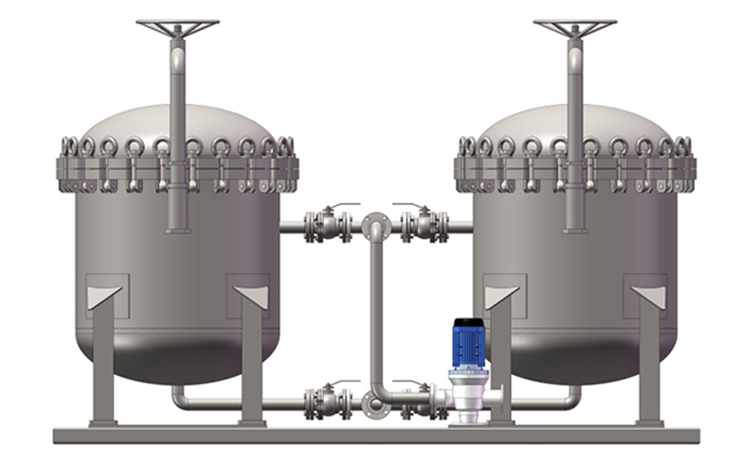 bag filter housing for juice filtration