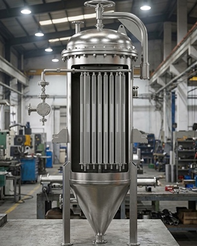 YUBO candle filter for SBR Rubber Production Line Filtration Optimization Project