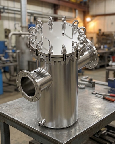 basket strainer for cooling water filtration basket strainer for cooling water filtration
