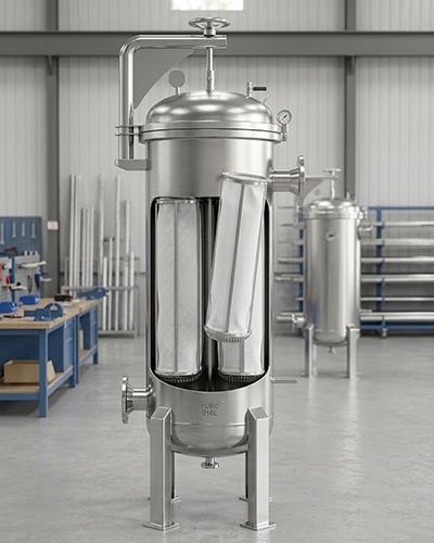 stainless steel bag filter with with 5μm Polypropylene Filter Bags stainless steel bag filter with with 5μm Polypropylene Filter Bags